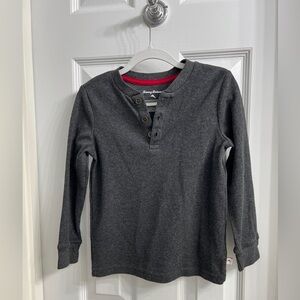 Tommy Bahama Boys Gray Sweater Size S(5-6) 55%Cotton, 45% Polyester Button Front